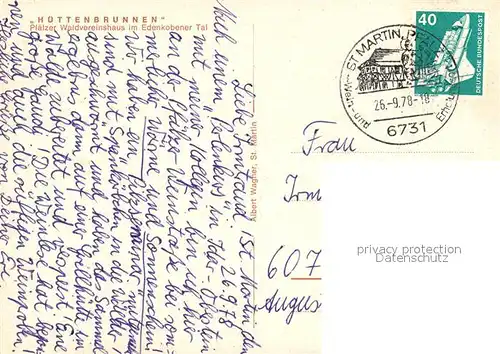 AK / Ansichtskarte Edenkoben Huettenbrunnen Sankt Martin Kropsburg  Edenkoben