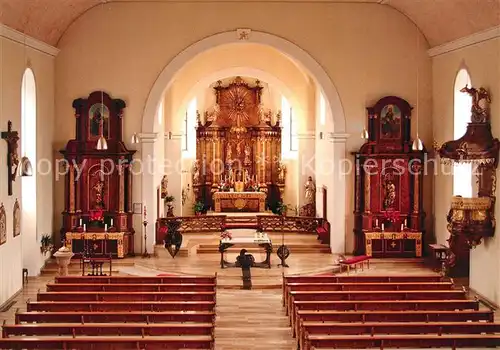 AK / Ansichtskarte Maikammer Katholische Pfarrkirche Sankt Kosmas und Damian Altarraum Maikammer