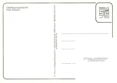 AK / Ansichtskarte Eutin Kirche Markt Schloss Fliegeraufnahme Rosengarten  Eutin