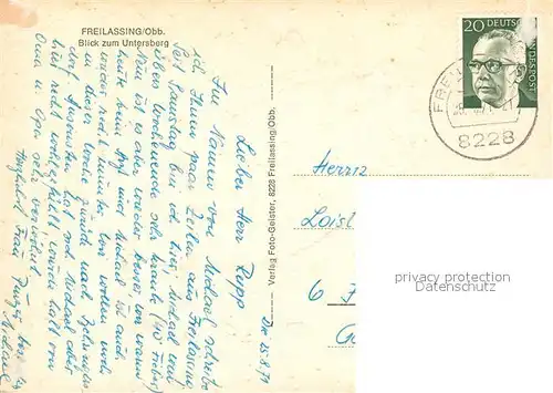 AK / Ansichtskarte Freilassing Untersberg Freilassing