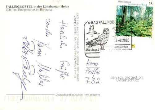 AK / Ansichtskarte Fallingbostel Marktplatz Park Stadtansichten Fallingbostel