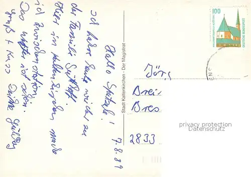 AK / Ansichtskarte Kaltenkirchen_Holstein Kirche Pferde Pflug Kaltenkirchen_Holstein