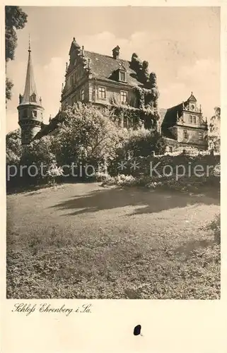 AK / Ansichtskarte Ehrenberg_Saechsische_Schweiz Schloss Ehrenberg_Saechsische