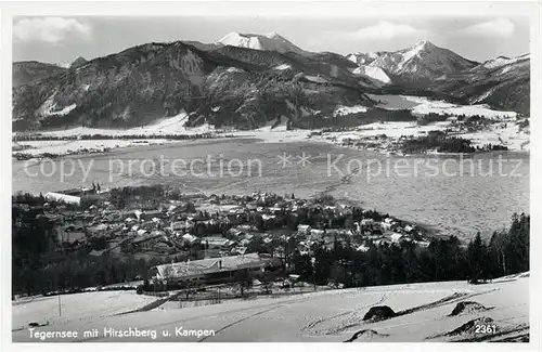 AK / Ansichtskarte Tegernsee Hirschberg Kampen Tegernsee