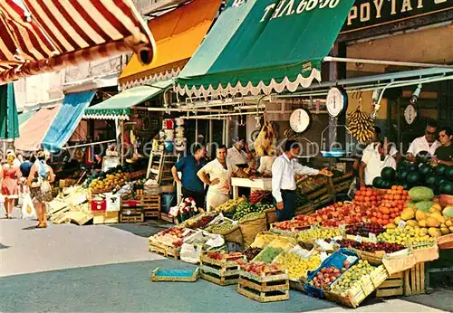 AK / Ansichtskarte Kreta Markt Kreta