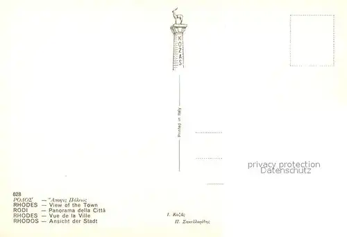 AK / Ansichtskarte Rhodos Stadtansicht Rhodos