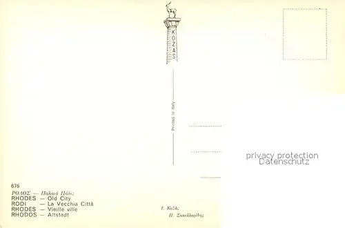 AK / Ansichtskarte Rhodos Altstadt Rhodos