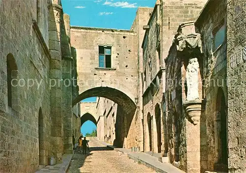 AK / Ansichtskarte Rhodos Rittergasse Rhodos