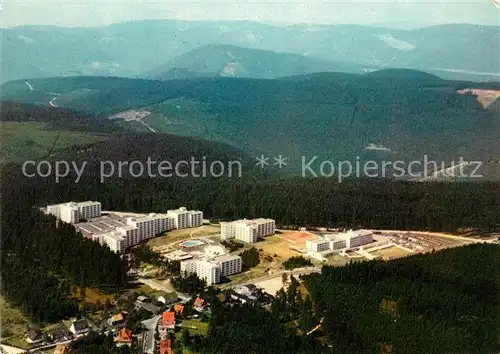 AK / Ansichtskarte Hahnenklee Bockswiese_Harz Fliegeraufnahme Hochwald Ferienpark Hahnenklee Bockswiese