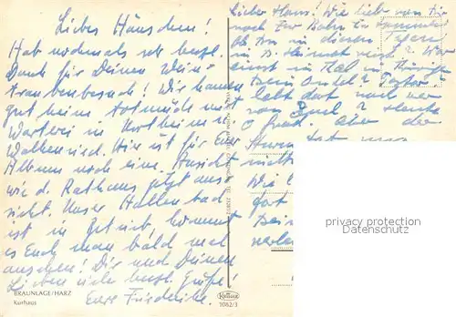 AK / Ansichtskarte Braunlage Kurhaus Braunlage