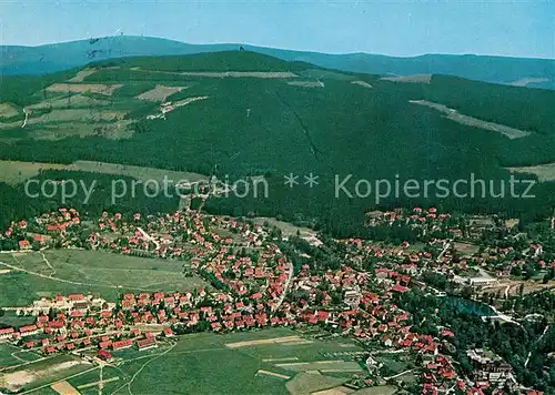 AK / Ansichtskarte Braunlage Fliegeraufnahme Wurmberg Brocken Braunlage