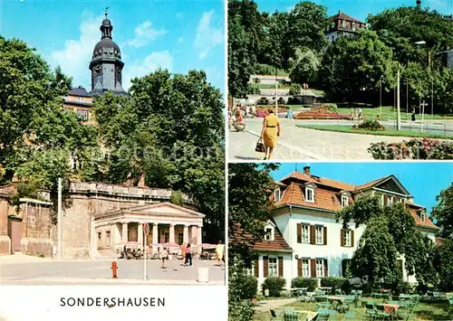 AK / Ansichtskarte Sondershausen_Thueringen Schloss Alte Wache HOG Zum Possen Sondershausen Thueringen
