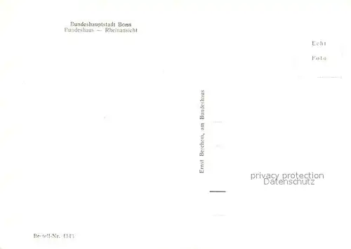 AK / Ansichtskarte Bonn_Rhein Bundeshaus Bonn_Rhein