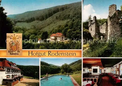 AK / Ansichtskarte Reichelsheim_Wetterau Gaststaette Pension Hofgut Rodenstein Reichelsheim Wetterau