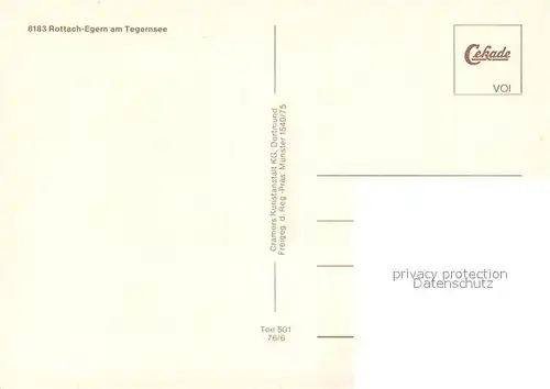 AK / Ansichtskarte Rottach Egern Fliegeraufnahme Rottach Egern