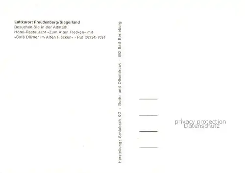 AK / Ansichtskarte Freudenberg_Westfalen Fachwerkhaeuser Freudenberg_Westfalen