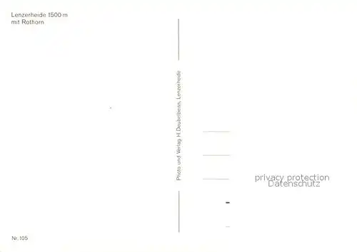 AK / Ansichtskarte Lenzerheide_GR Rothorn Lenzerheide GR