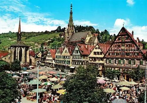 AK / Ansichtskarte Esslingen_Neckar Marktplatz Esslingen Neckar
