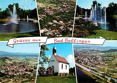 AK / Ansichtskarte Bad_Bellingen Fliegeraufnahme Bamlach Rheinweiler Bad_Bellingen
