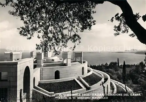 AK / Ansichtskarte Gardone_Lago_di_Garda Il Vittoriale degli Italiani Gardasee Gardone_Lago_di_Garda