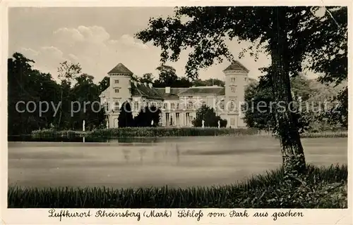 AK / Ansichtskarte Rheinsberg Schloss vom Park aus gesehen Rheinsberg