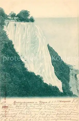 AK / Ansichtskarte Stubbenkammer_Ruegen Koenigsstuhl Stubbenkammer Ruegen