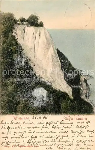 AK / Ansichtskarte Stubbenkammer_Ruegen Koenigsstuhl Stubbenkammer Ruegen