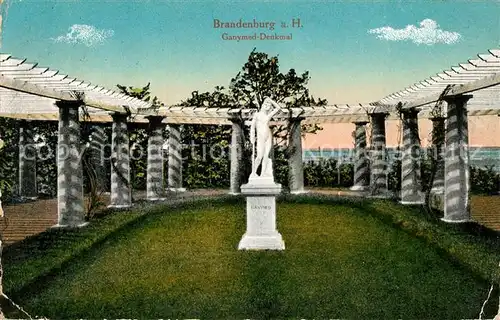 AK / Ansichtskarte Brandenburg_Havel Ganymed Denkmal Brandenburg Havel