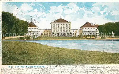 AK / Ansichtskarte Muenchen Kgl Schloss Nymphenburg Muenchen