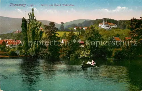 AK / Ansichtskarte Ilsenburg_Harz Partie mit Hotel Waldhoehe Ilsenburg Harz