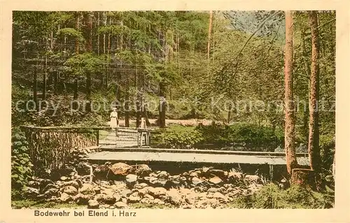 AK / Ansichtskarte Elend_Harz Bodewehr Elend_Harz