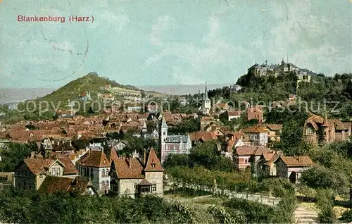 AK / Ansichtskarte Blankenburg_Harz Stadt und Schloss Blankenburg_Harz