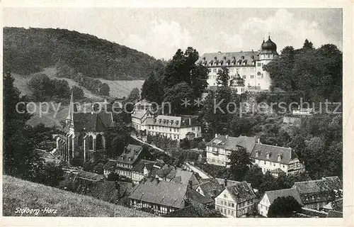 AK / Ansichtskarte Stolberg_Harz Stadt und Schloss Stolberg Harz