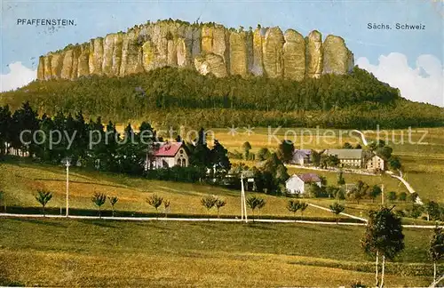 AK / Ansichtskarte Pfaffenstein_Koenigstein_Saechsische_Schweiz Panorama Pfaffenstein_Koenigstein