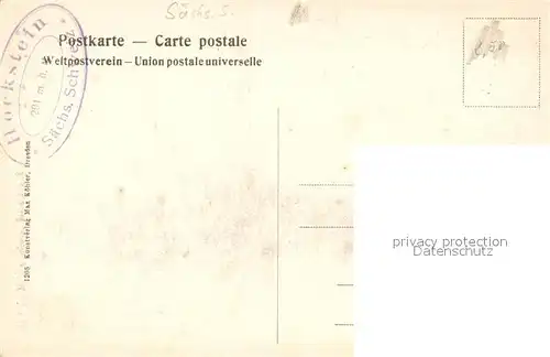 AK / Ansichtskarte Saechsische_Schweiz Die Teufelsbruecke am Hockstein Saechsische Schweiz