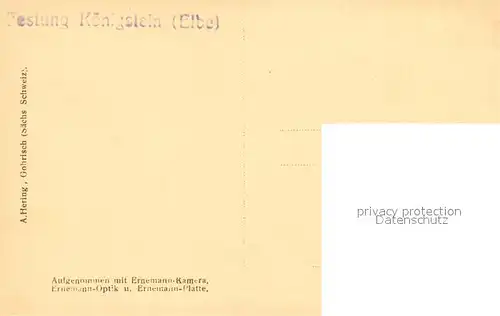 AK / Ansichtskarte Koenigstein_Saechsische_Schweiz Festung Koenigstein Stadtblick Koenigstein_Saechsische