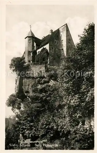 AK / Ansichtskarte Saechsische_Schweiz Burg Hohnstein Saechsische Schweiz