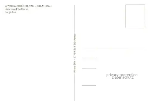 AK / Ansichtskarte Bad_Brueckenau Fuerstenhof Kurgarten Bad_Brueckenau