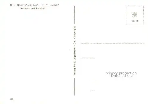 AK / Ansichtskarte Bad_Bramstedt Fliegeraufnahme Kurhaus Kurhotel Bad_Bramstedt