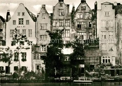 AK / Ansichtskarte Danzig_Westpreussen Hinterhaeuser an der Mottlau Danzig_Westpreussen