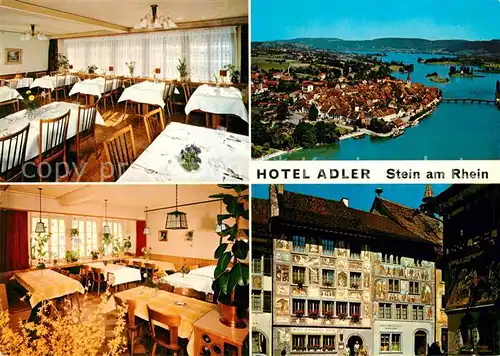 AK / Ansichtskarte Stein_Rhein Fliegeraufnahme Hotel Adler Stein Rhein