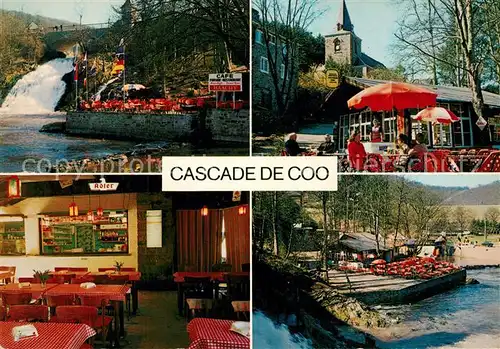 AK / Ansichtskarte Coo_Stavelot Cascade Terrasse Vieux Moulin Restaurant Coo_Stavelot