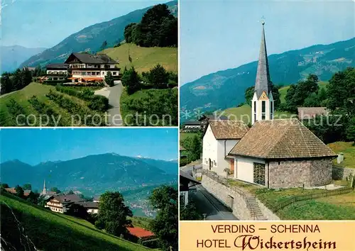 AK / Ansichtskarte Schenna_Meran Hotel Wickertsheim Schenna Meran