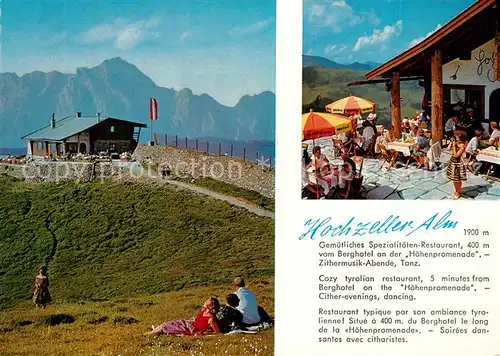 AK / Ansichtskarte Zell_See Hochzeller Alm Restaurant Zell_See