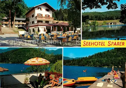 AK / Ansichtskarte Eppan_Suedtirol Seehotel Sparer Badsteg Eppan Suedtirol