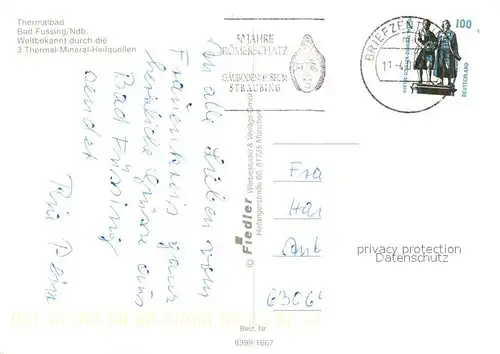 AK / Ansichtskarte Bad_Fuessing Therme I II III Bad_Fuessing