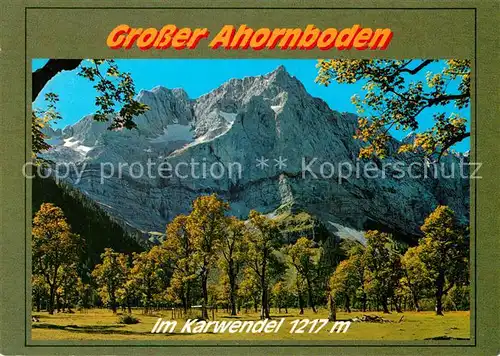AK / Ansichtskarte Grosser_Ahornboden Karwendel Grosser Ahornboden