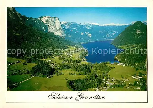 AK / Ansichtskarte Grundlsee_Steiermark Fliegeraufnahme Grundlsee_Steiermark