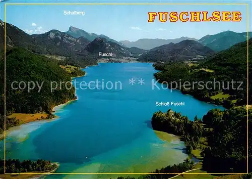 AK / Ansichtskarte Fuschlsee Fliegeraufnahme Schloss Fuschl Fuschlsee