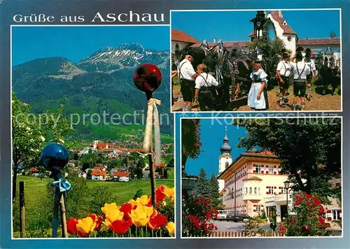 Aschau_Chiemgau Volksfest Trachten Kirche Aschau Chiemgau